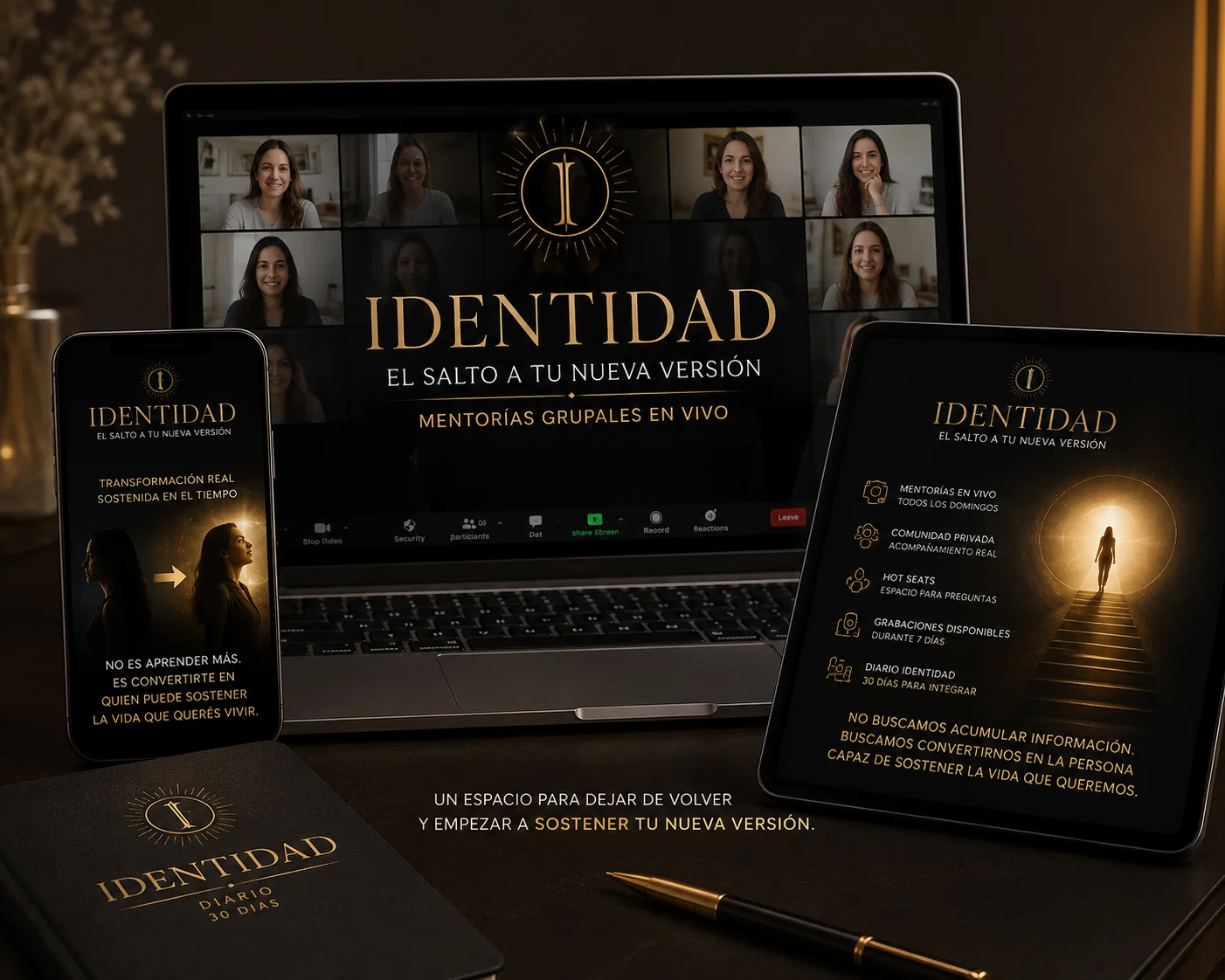 Vista previa de la plataforma IDENTIDAD